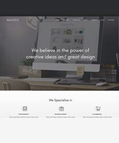 Malefic – Multipurpose One Page Responsive WordPress Theme