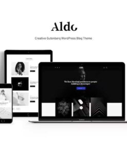 Aldo – Black and White Gutenberg Blog WordPress Theme