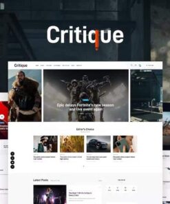 Critique – Magazine, Newspaper & Review WordPress Theme