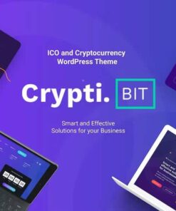 CryptiBIT – Technology, Cryptocurrency, ICO IEO Landing Page WordPress theme