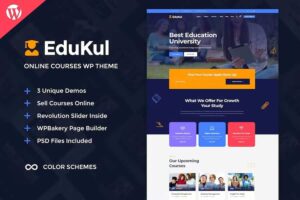 Edukul – Online Courses WordPress Theme