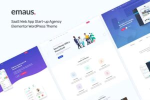 Emaus – SaaS App and Startup Elementor RTL WordPress Theme