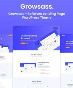 Growsass – Software Landing Page WordPress Theme