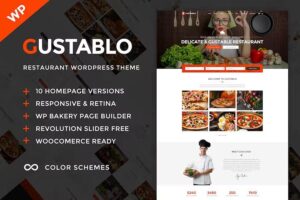 Gustablo – Restaurant & Cafe Responsive WordPress Theme