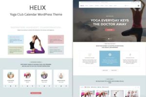 Helix – Yoga Club Calendar WordPress Theme