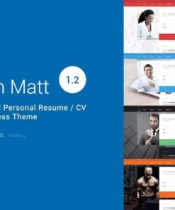 I am Mat – Material Personal Resume CV vCard WordPress Theme