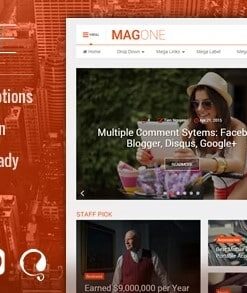 MagOne -­ Responsive Magazine & News WordPress Theme