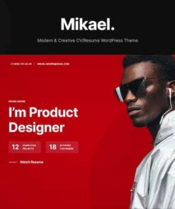 Mikael – Modern & Creative CV Resume WordPress Theme