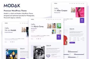 Modak – One Page WordPress Theme