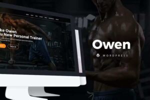 Owen – Personal trainer & SportOne Page Landing WordPress theme