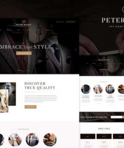 Peter Mason – Custom Tailoring and Clothing Store WordPress Theme
