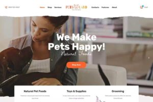 Pets Land – Domestic Animals Shop & Veterinary WordPress Theme