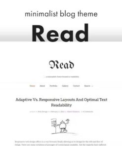 Read WP – Minimalist WordPress Blog Theme