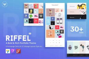 Riffel – A Bold & Rich Portfolio Theme