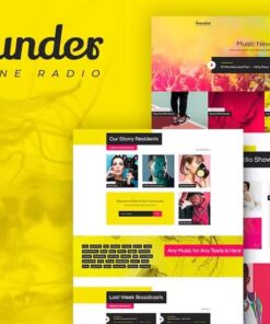 Sounder – Online Internet Radio Station WordPress Theme + RTL