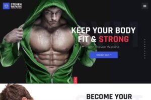 Steven Watkins – Personal Gym Trainer & Nutrition Coach WordPress Theme