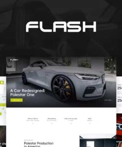 The Flash – Electric Car Supplier & Charging Station WordPress Theme